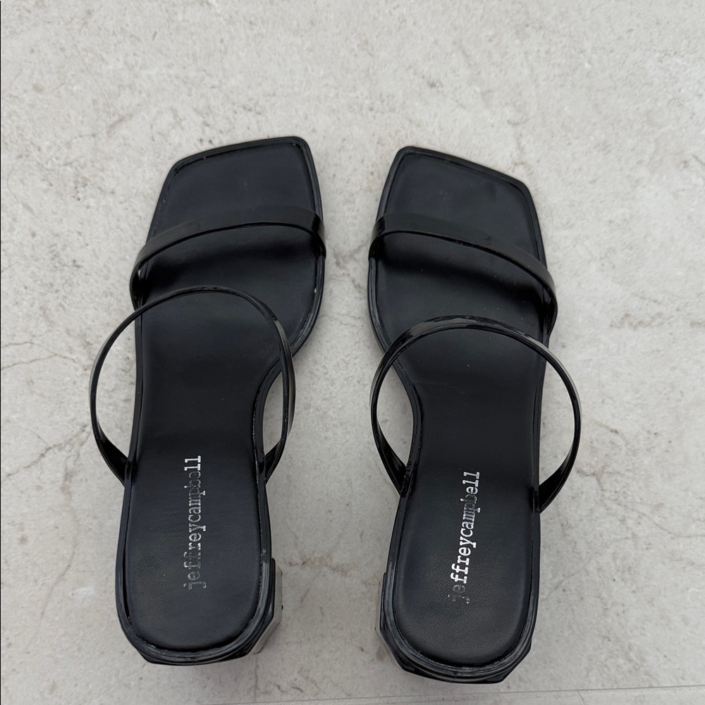 Jeffrey Campbell Black Strappy Sandals